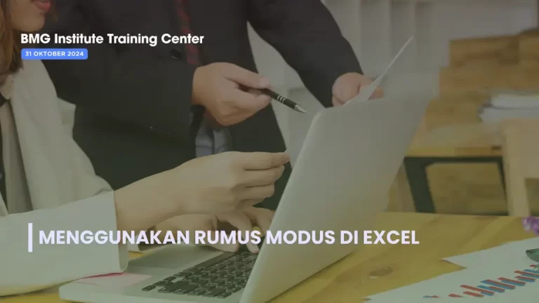 Cara Menggunakan Rumus Modus di Excel